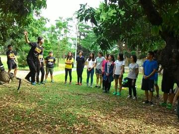 Thematic Project - Experiencing Camp of Climbing a Tree & Walking on a Rope in Academic Year 2016