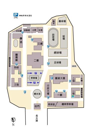 腳踏車架放置區