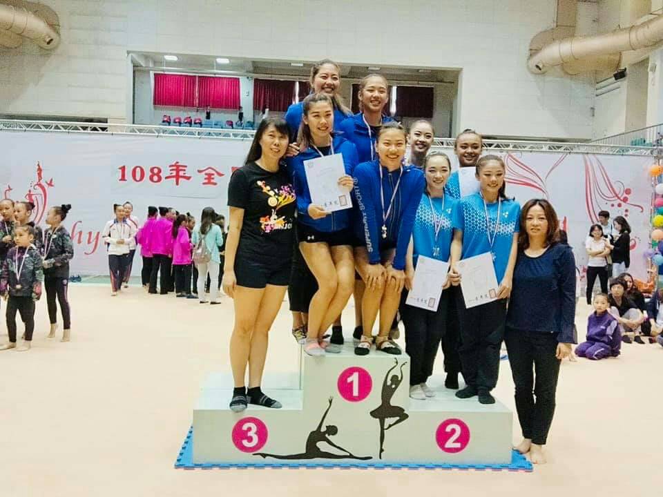 108韻律體操全國錦標賽 長榮大學韻律體操代表隊榮獲成隊第一名