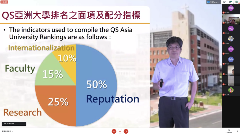 提升QS指標  長榮大學舉辦QS Rankings線上說明會