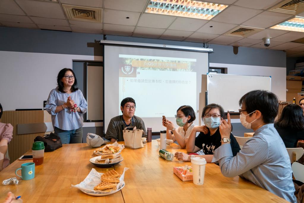 長榮大學午餐共學交流  秘書長管美燕：宣傳要以心傳心、以人傳人