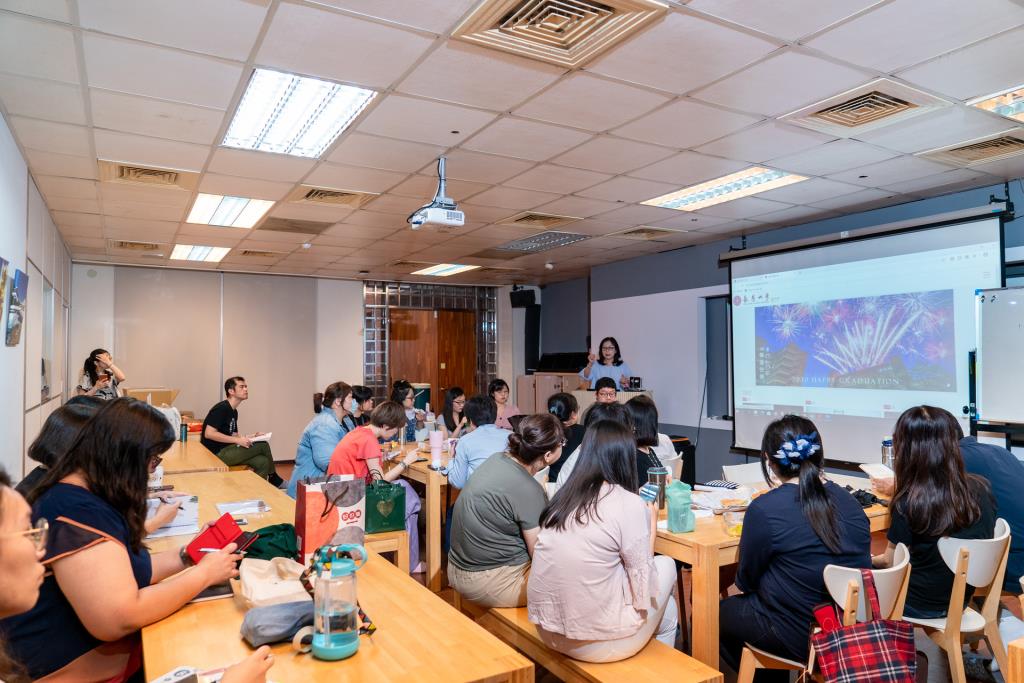 長榮大學午餐共學交流  秘書長管美燕：宣傳要以心傳心、以人傳人