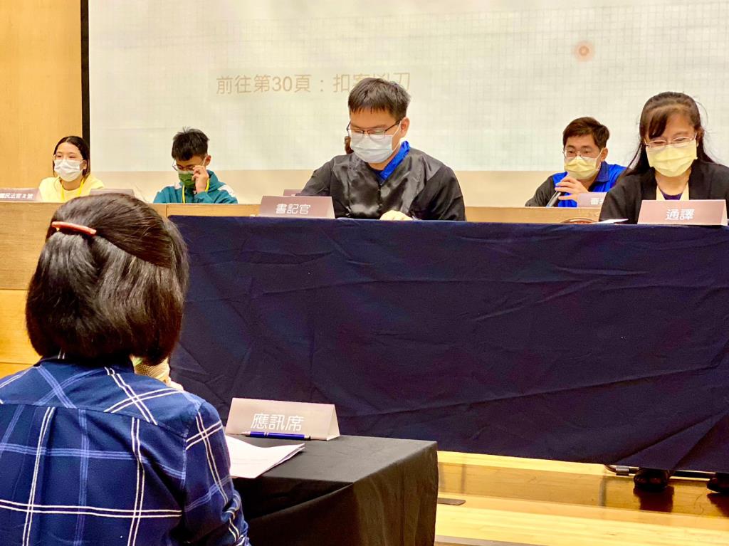 深化品德教育公平正義核心價值 學務處邀請臺南地方法院辦理模擬法庭