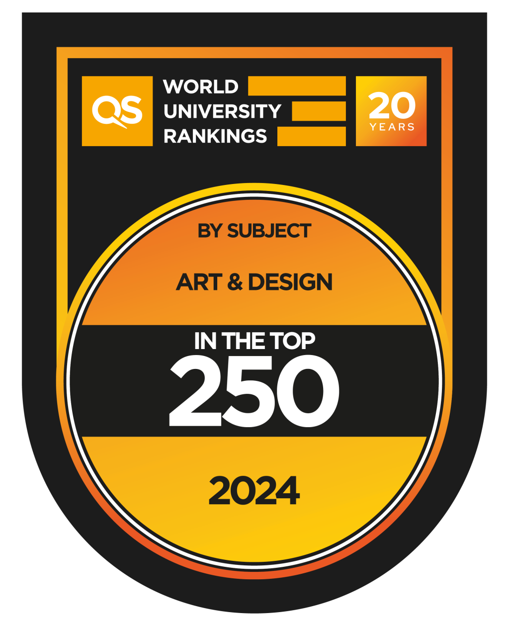 QS世界大學排名藝術與設計學科logo