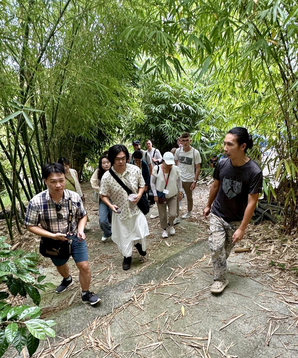 德國姊妹校師生參訪竹子的故鄉龍崎「百竹園」