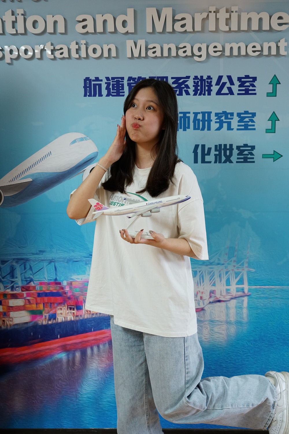 航管系陳雅宣於台灣高鐵實習