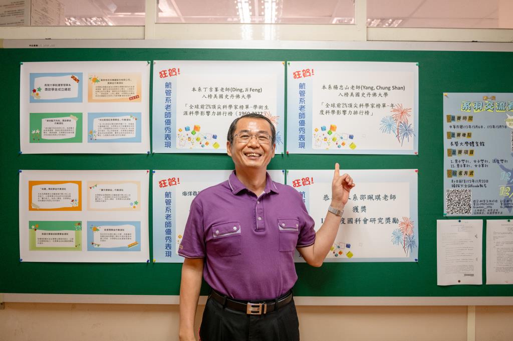 楊忠山教授第三度入選「2024年度科學影響力排行榜」