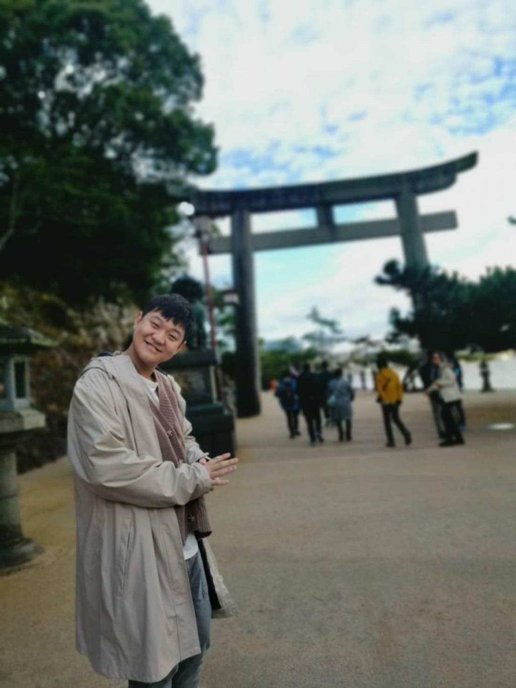 程建凱自行規劃行程至日本遊玩