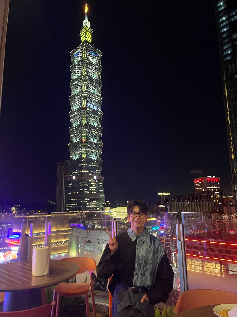 Carl Ivan Baleros時隔兩年回到台灣後第一次獨自旅行，造訪台灣代表性景點台北101