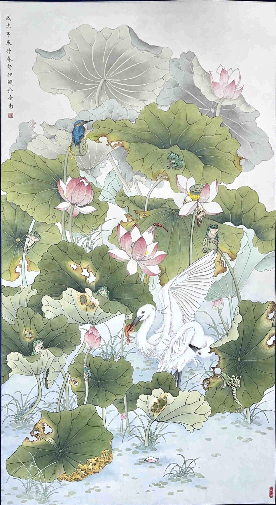 鄭伊珊同學工筆花鳥作品