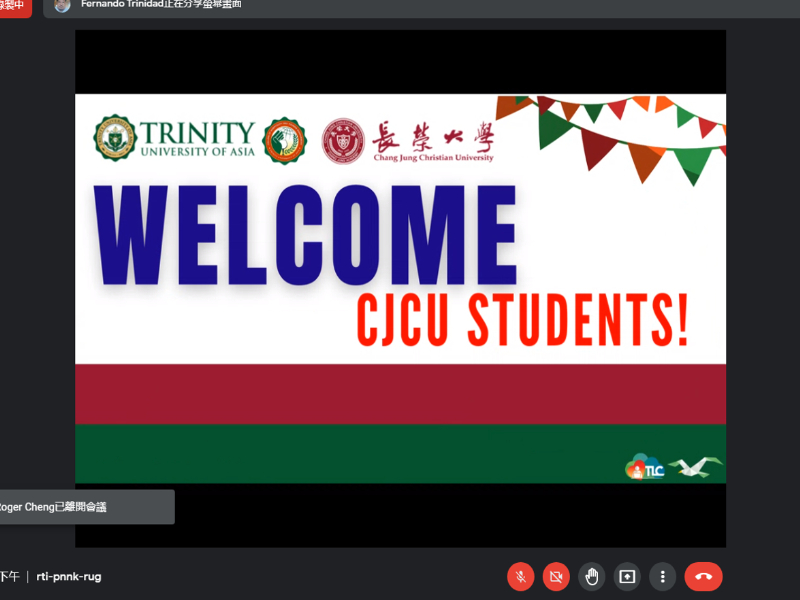 Di động quốc tế online, ngành Đông Nam Á tham gia lớp học online của Trinity University of Asia