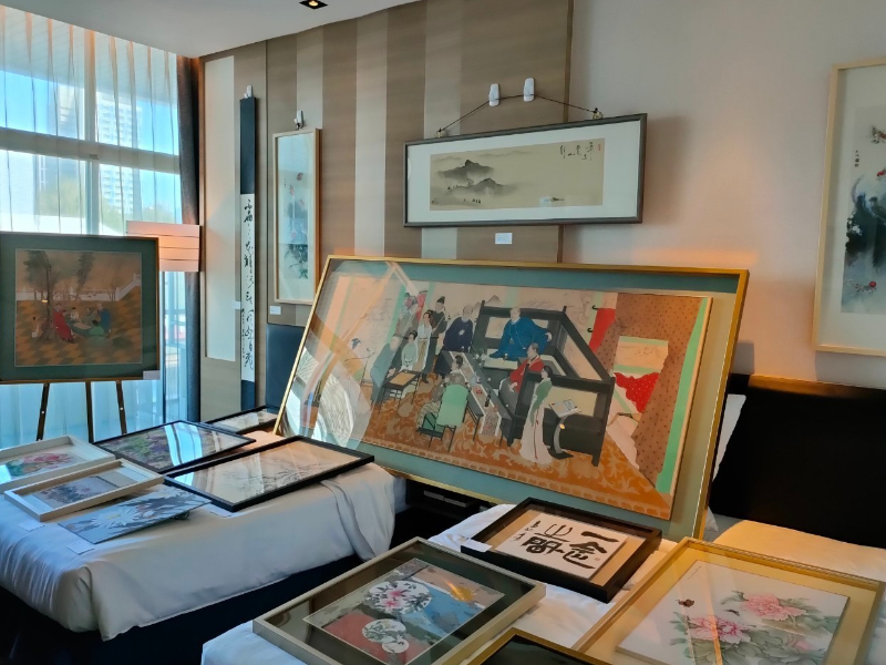 ホテルの部屋が画廊に変身　書画学科「2021 ART KAOHSIUNG高雄芸術博覧会」に参加
