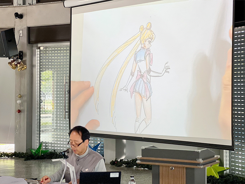 アニメ『名探偵コナン』の原画クリエイター、小幡公春氏　本学を訪問、アニメ創作の心得を語る