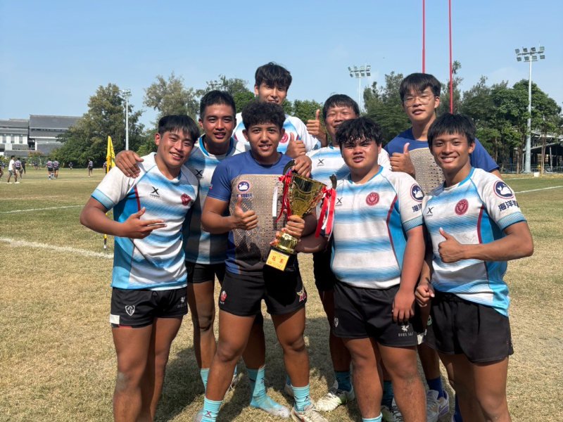 這是關於【賀！ 運技系橄欖球隊【114年全國橄欖球聯賽】奮戰奪冠 再為學校爭光】這一則訊息的封面圖片