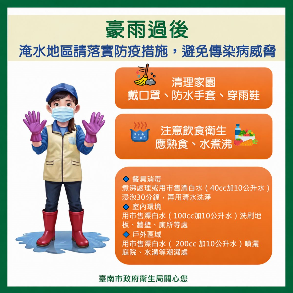 豪雨過後別鬆懈！