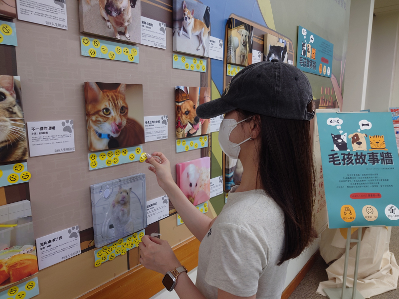 【校園新聞】長榮大學圖書館「毛孩故事牆」 看見寵物與主人間的溫柔連結