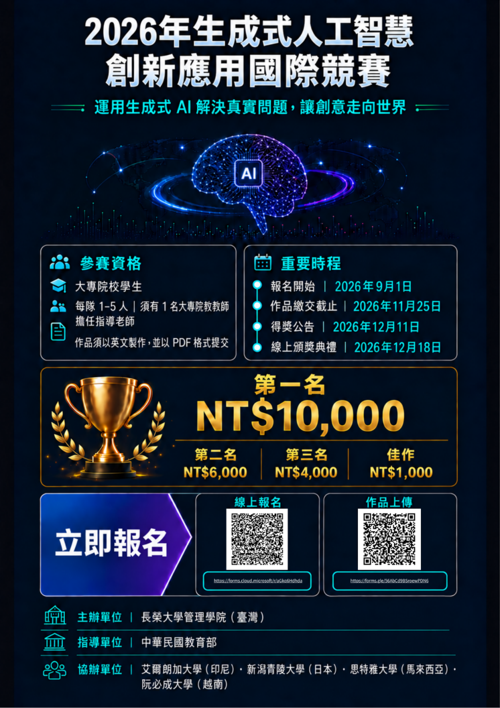 2026 生成式人工智慧創新應用競賽