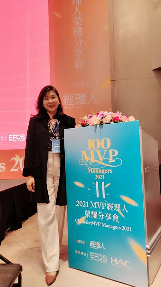 恭賀110級畢業生廖珮伶榮獲2021年100MVP經理人「產品創新獎」