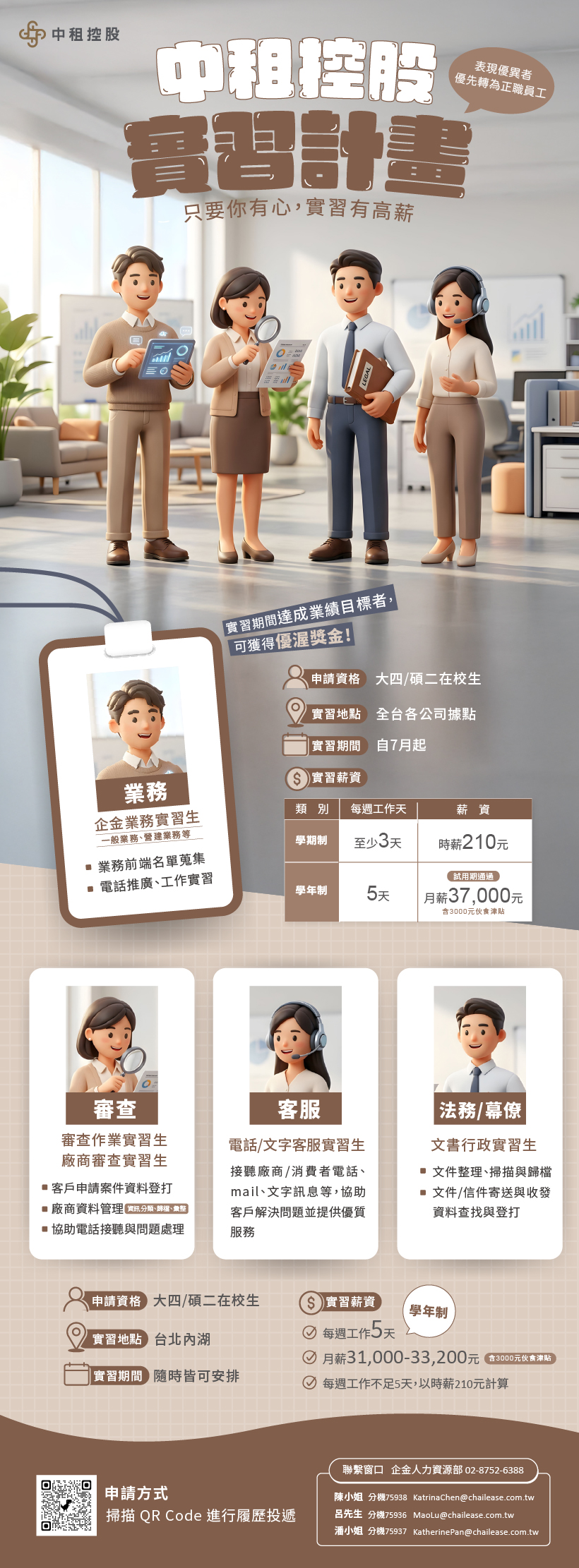 2026年中租控股實習計畫