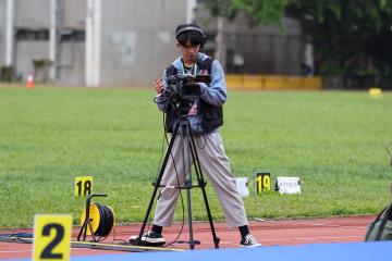 111學年度大專院校培育運動傳播人才計畫－2023全中運射箭比賽轉播紀錄照片