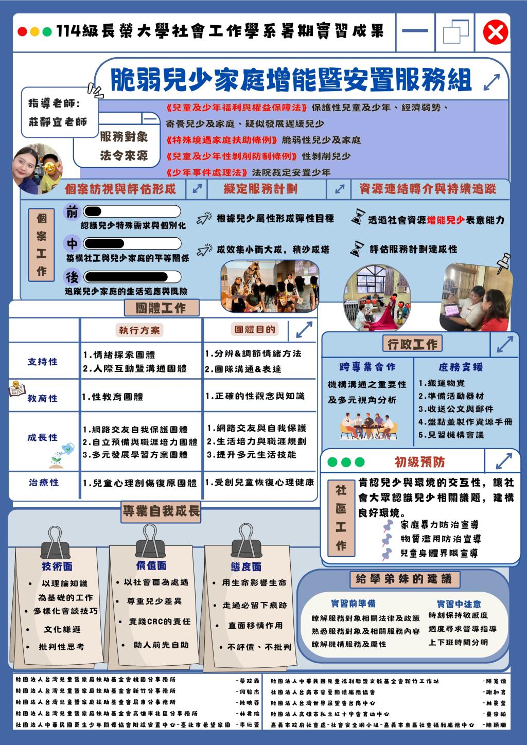 暑期機構實習_113學年度_實習成果海報展(114級)