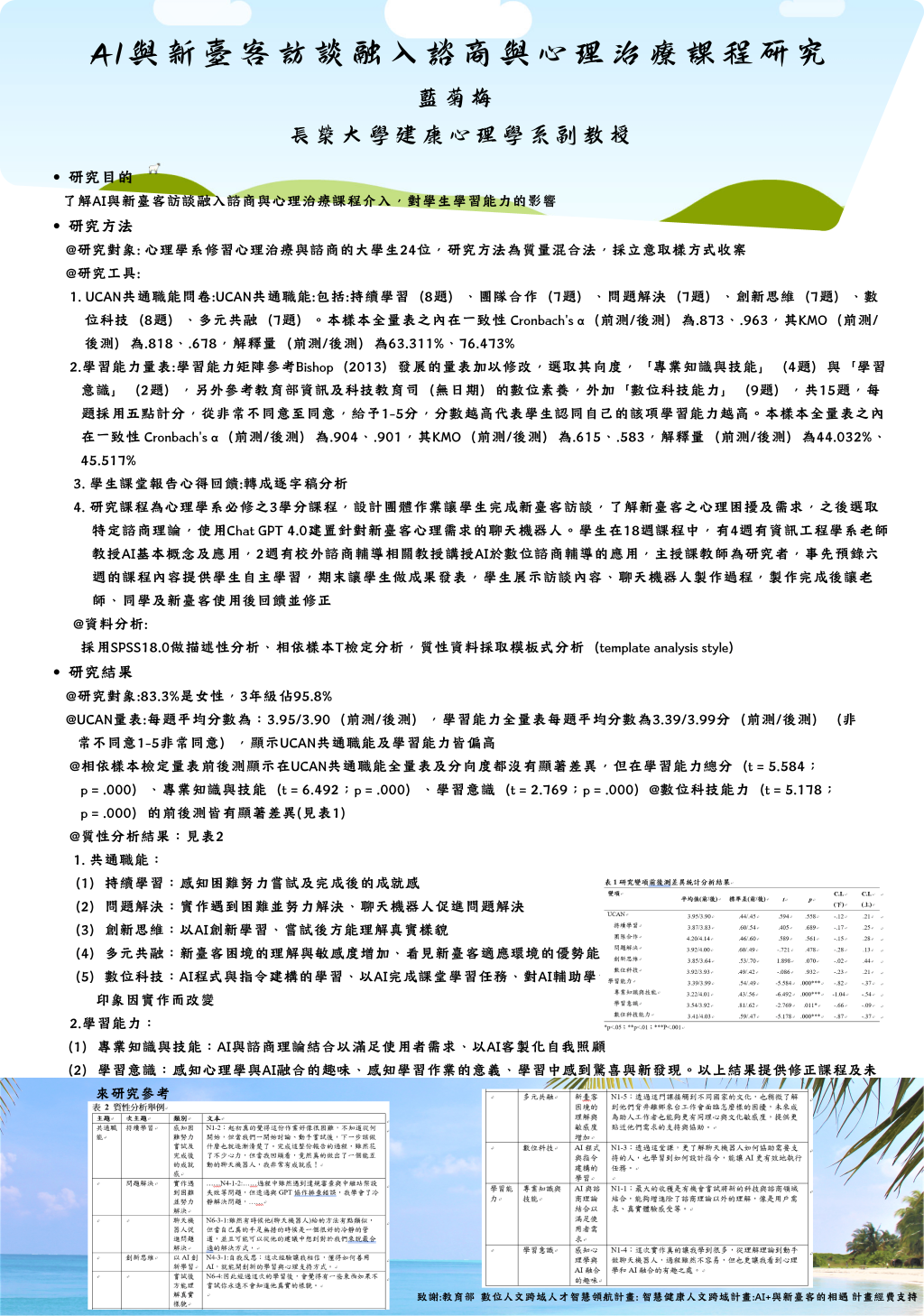 114師生學術研究相關成果