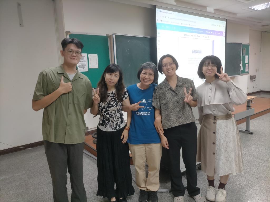 健康心理學系學生進行國際交流及社團經驗分享