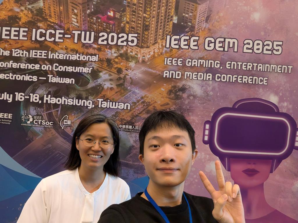 【學生榮耀事蹟】賀本系安明軒同學出席 2025 IEEE GEM 2025 國際研討會榮獲Presentation Award.