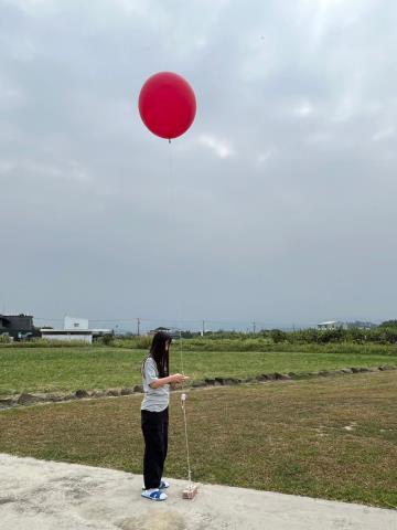 113密集觀測 探空氣球